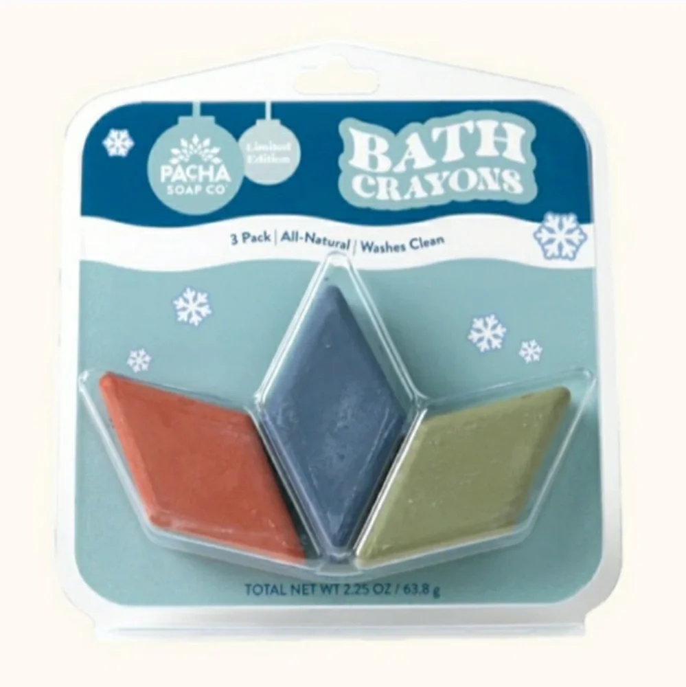 PATCHA SOAP CO. Holiday Bath Crayons 3 Pack.NWT!